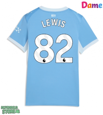 Manchester City Rico Lewis #82 Replika Hjemmebanetrøje Dame 2026-27 Kortærmet